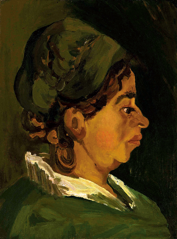  文森特·威廉·梵高  Vincent Willen Van Gogh —— 妇女的侧面肖像